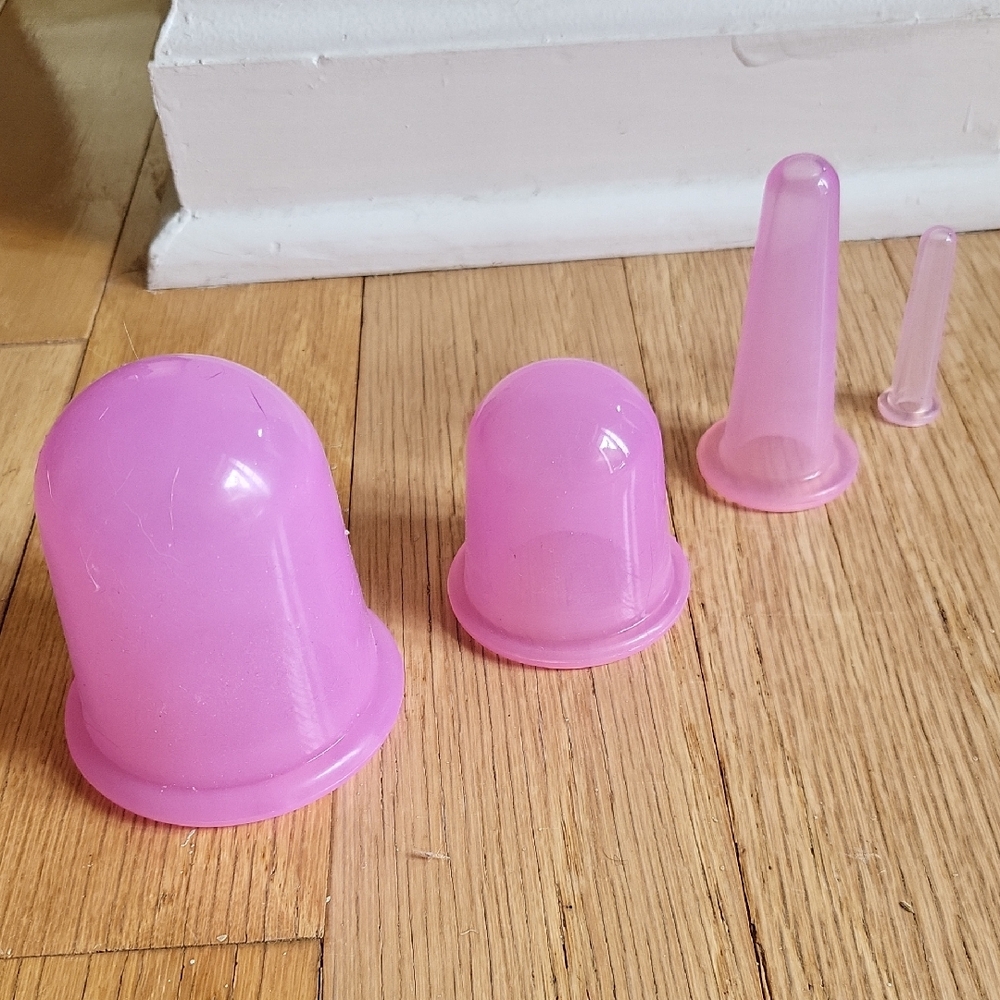 Silicone Cupping Therapy Set - Pink